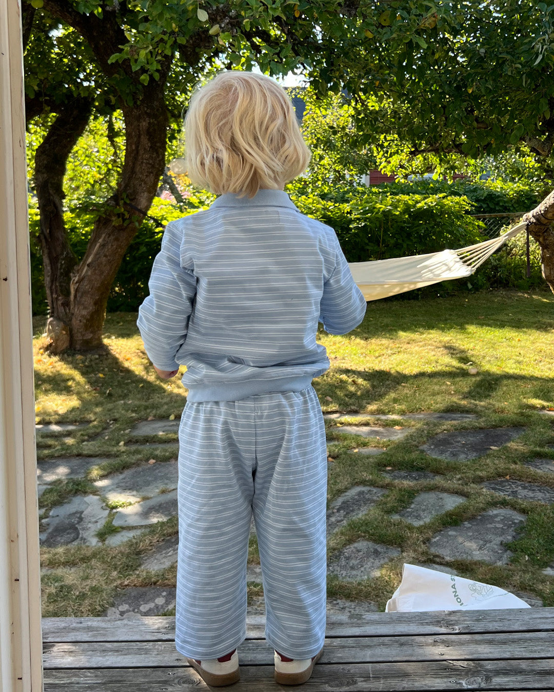 Vera Kids Pants - Blue/White