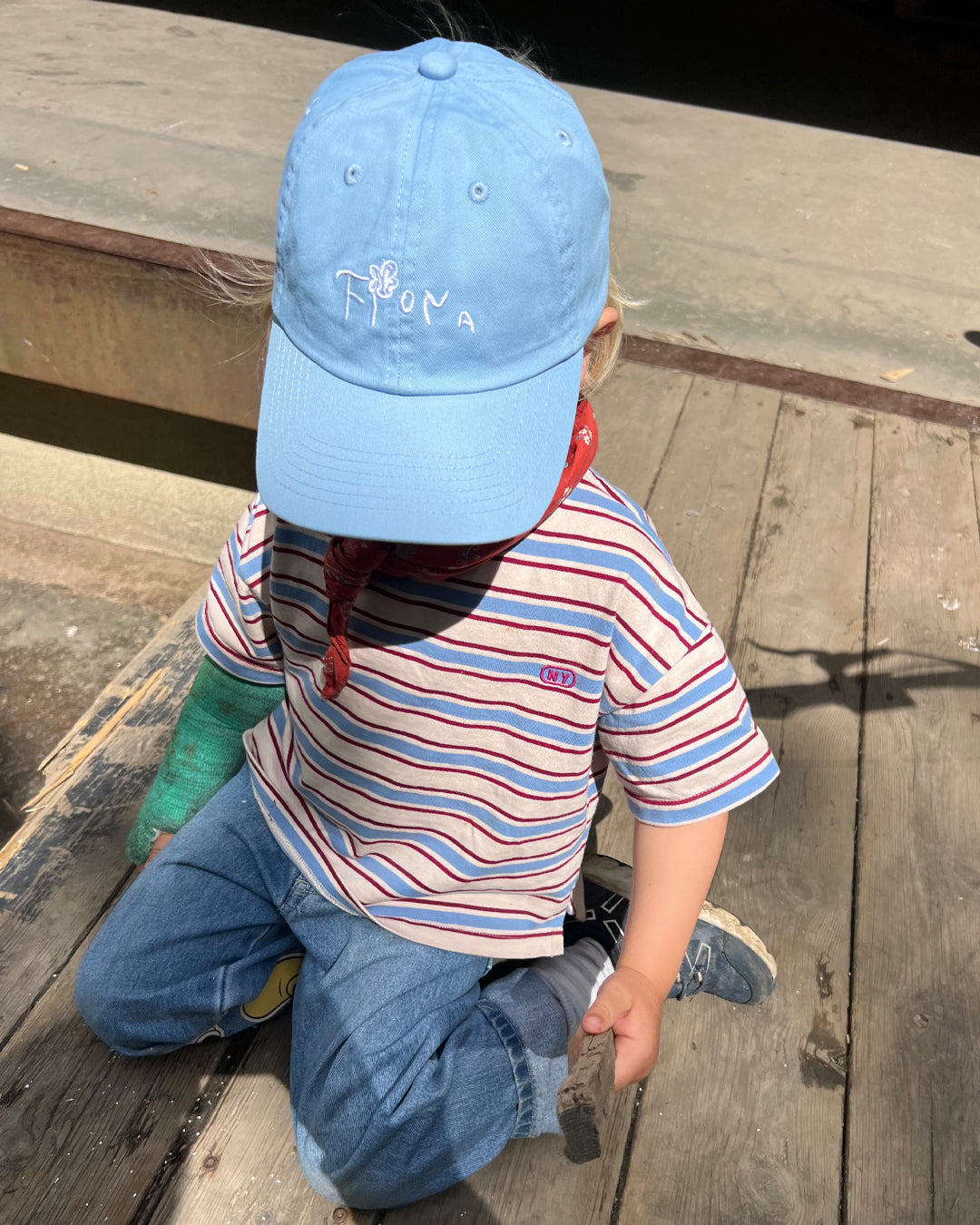 Fiona Kids Caps - Light Blue