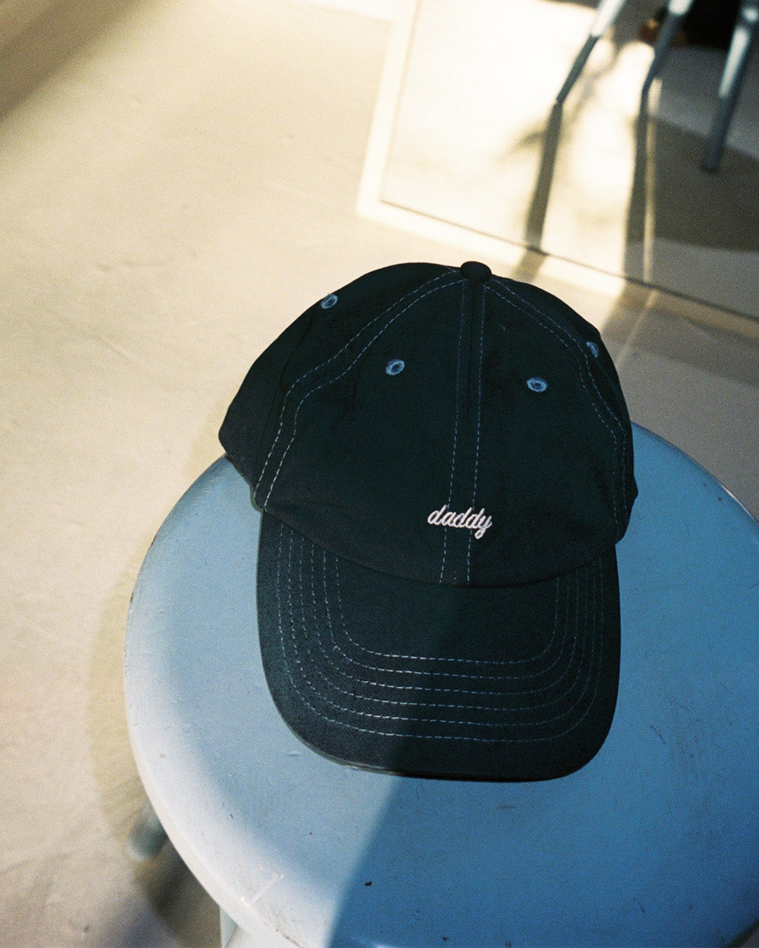 Fiona Daddy Caps - Washed Blue