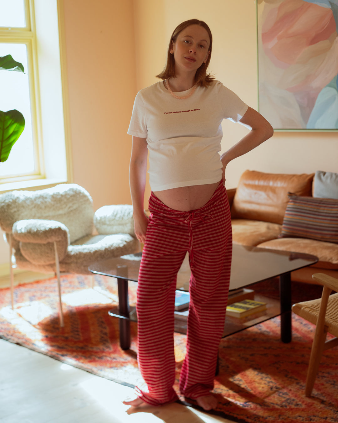 Vera Pants -  Red/White