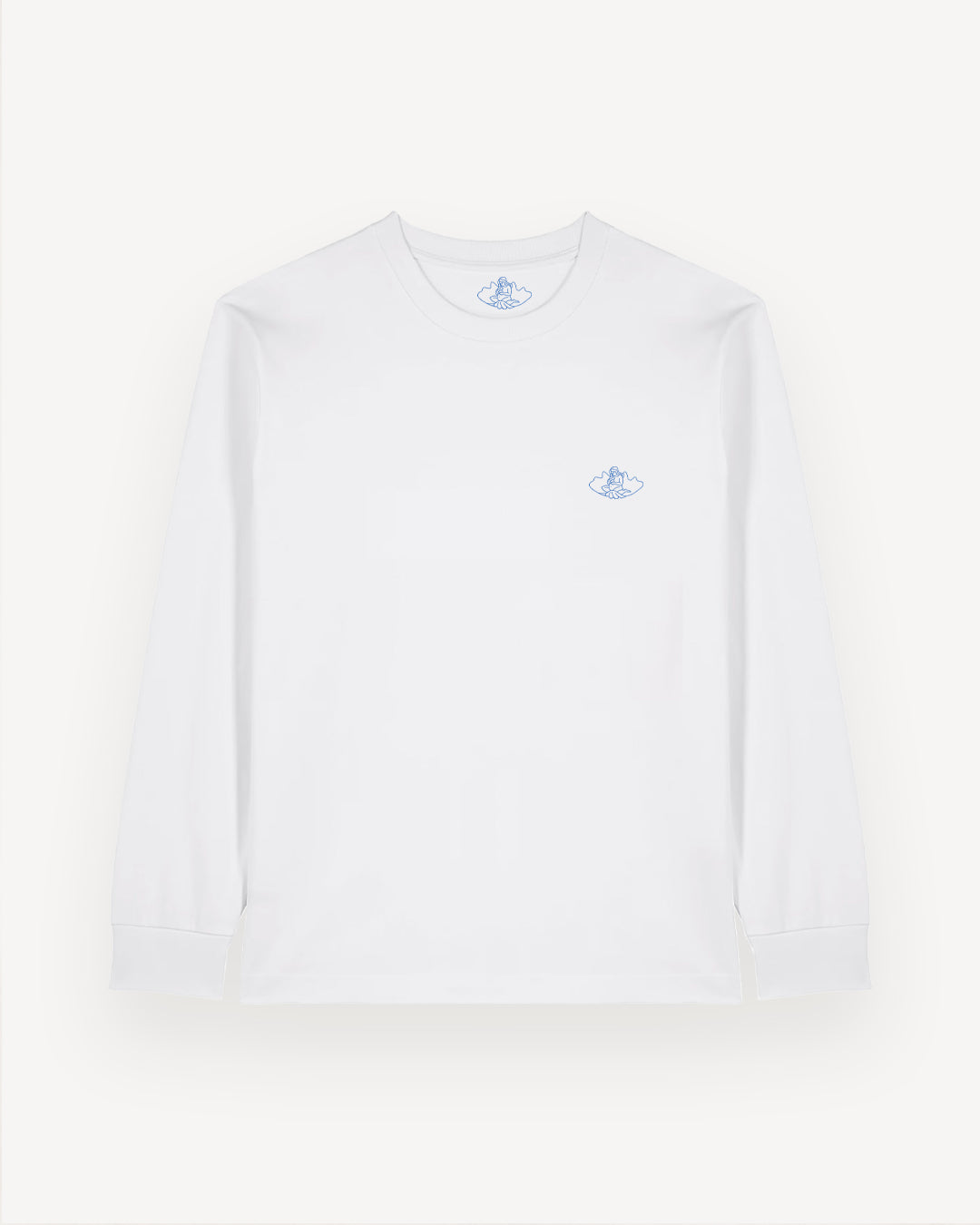Fiona Longsleeve - White/Blue Print