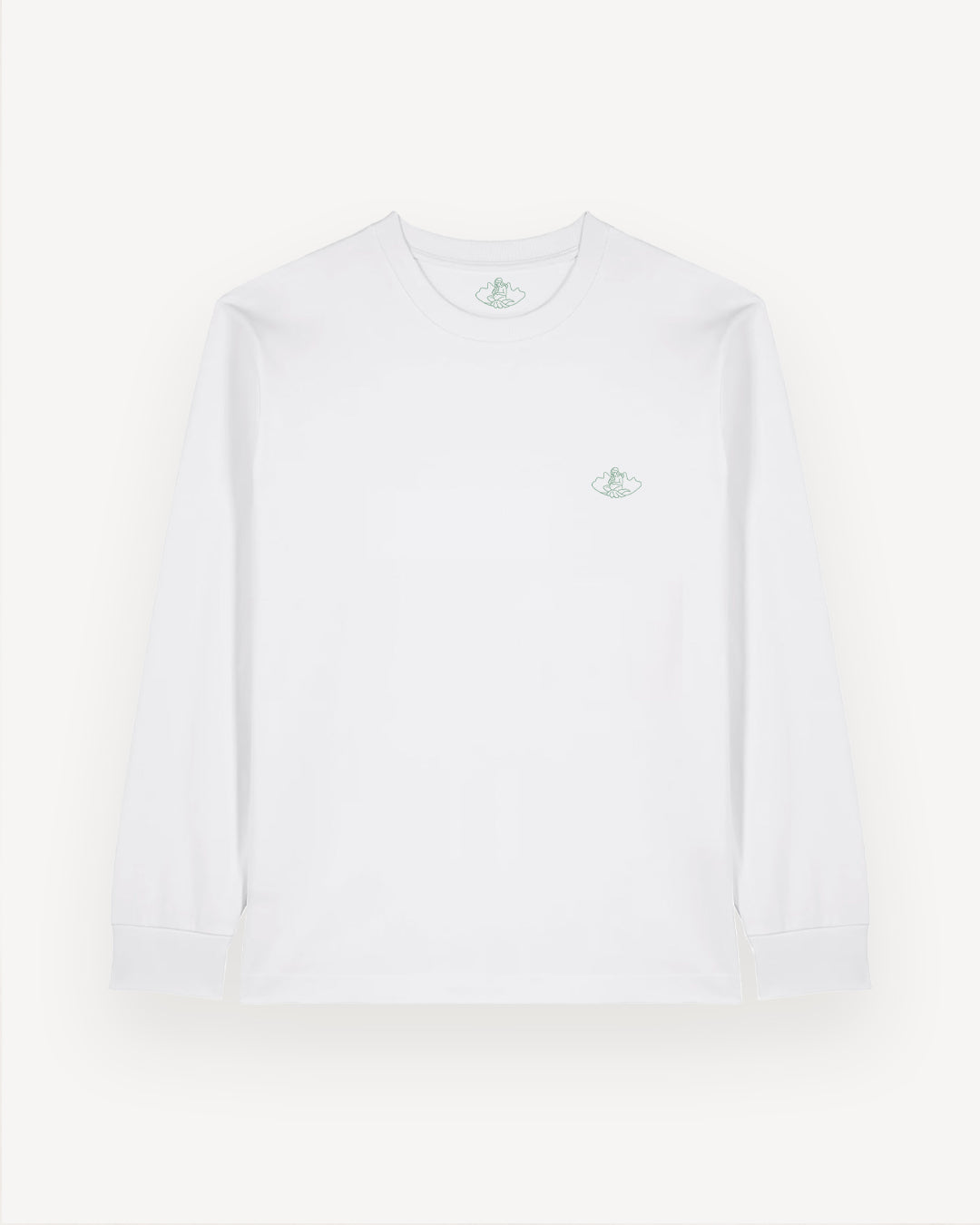 Fiona Longsleeve - White/Green Print