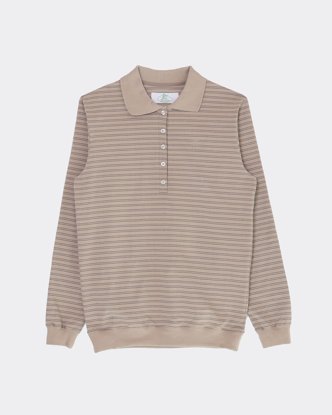 Wilma Pique Top -  Beige/Brown