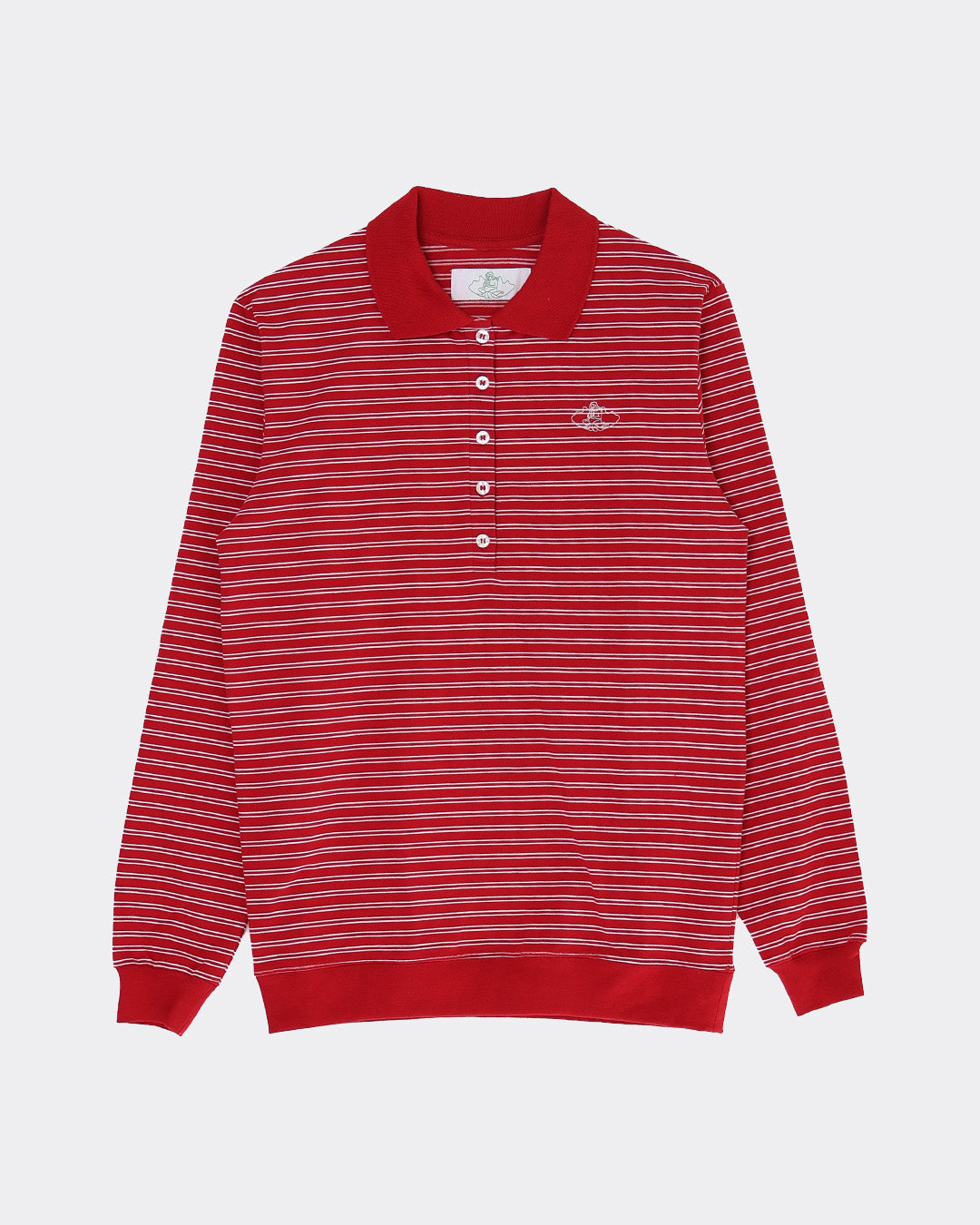 Wilma Pique Top -  Red/White